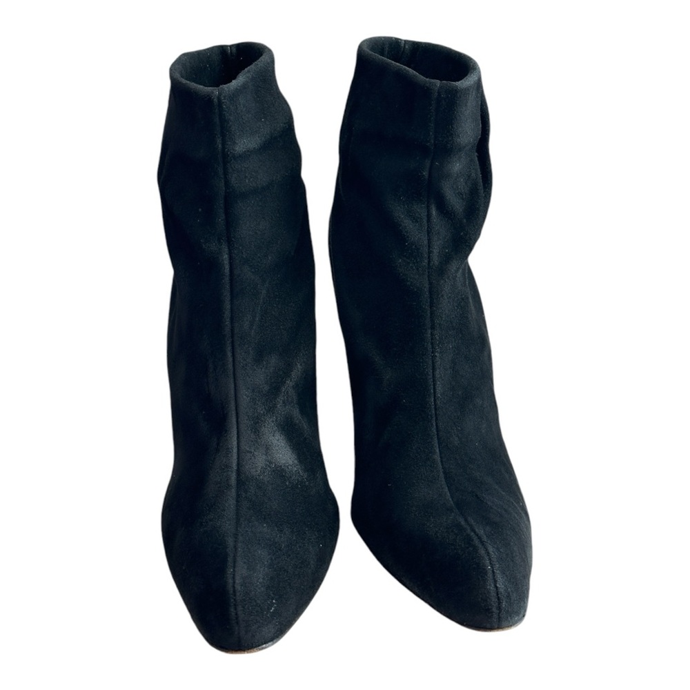 Bally Women's Suede Heeled Ankle Boots Black Size 9.5 - Picture 9 of 11